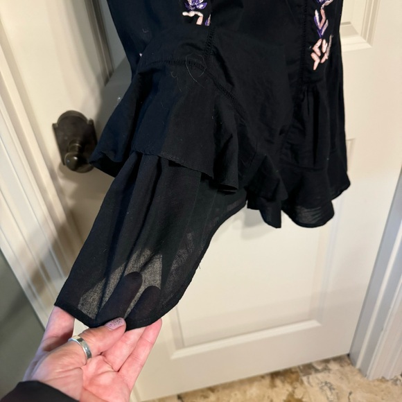 FREE PEOPLE EMBROIDERED BABYDOLL “PAVLO” DRESS SIZE XS - Picture 5 of 8